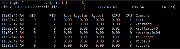 pidstat1命令显示内容